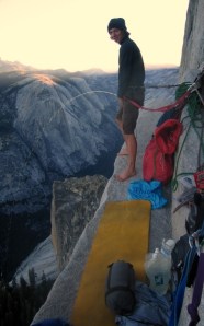 Finn McCann on the North face of Half Dome.