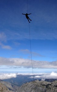 Niall McCann on the West face of Naranjo de Bulnes.
