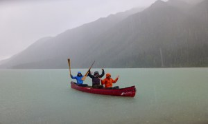 Canoeing on Glacier Lake