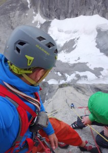 Looking down from one of the last pitches of The Lotus Flower Tower