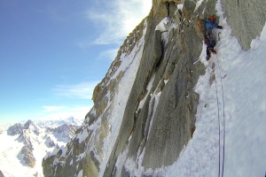 Wilki on the 2nd steep pitch