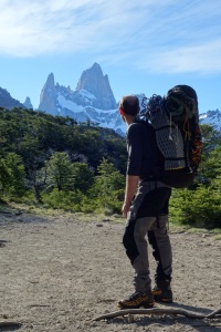 Wilki on the approach to the Laguna de los Tres