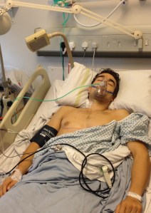 Niall shortly after the accident